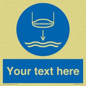 Custom Lower lifeboat to the water in launch sequence